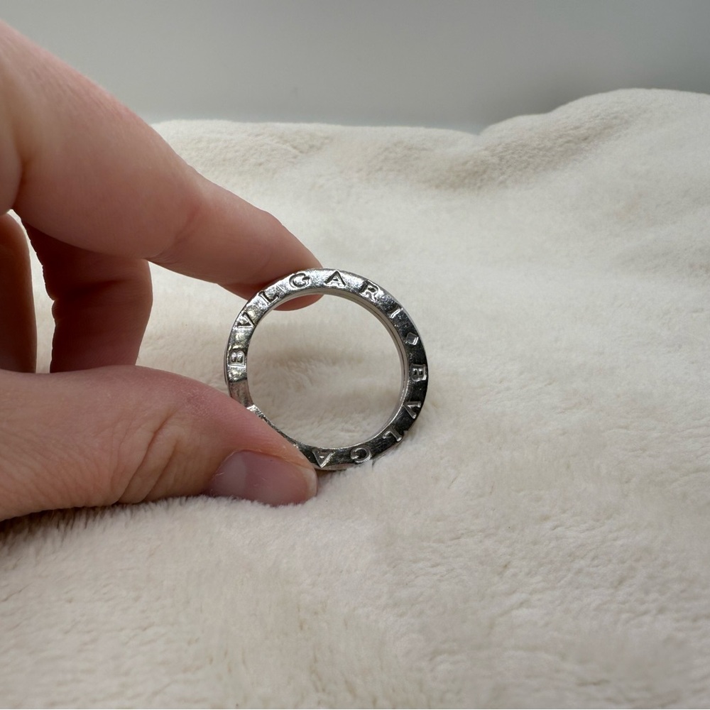 Bvlgari Silver Key Ring Sterling Silver - Picture 6 of 9